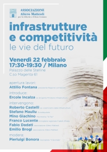 Milano: infrastrutture e competitività al centro del convegno organizzato da Stefano Maullu (FdI) e dall'associazione Altero Matteoli, con la partecipazione di Attilio Fontana 